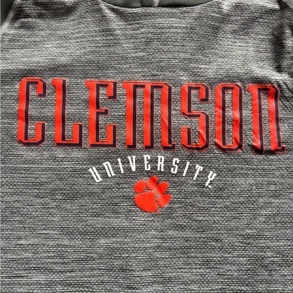 Clemson gray and orange long sleeve men's top